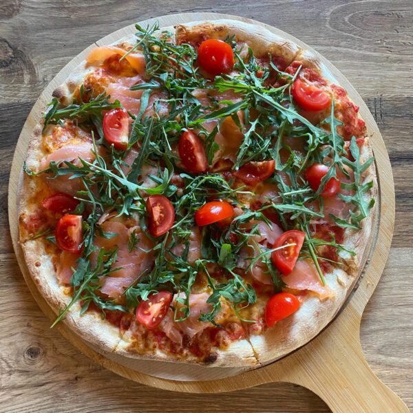 Pizza cu Somon si Rucola 550g